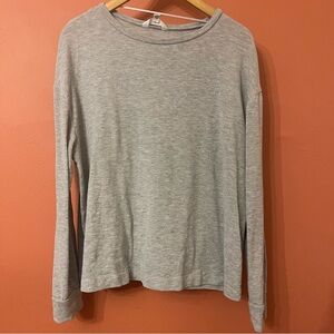 Gray Long Sleeve Top